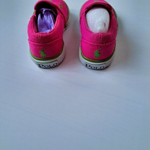 Polo Ralph Lauren girls' Bal Harbour Repeat slip-ons size 5 sneakers - Picture 7 of 7